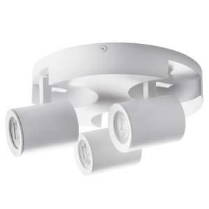 KANLUX LAURIN EL-30W WIT 3-VD ROND PLAFOND SPOTLAMP