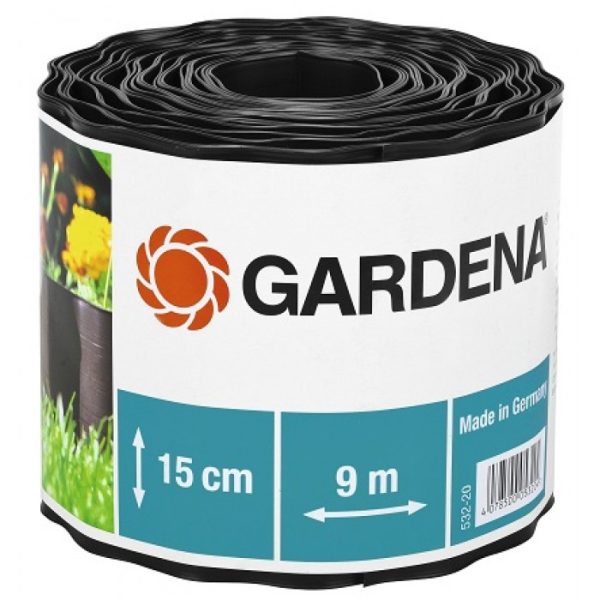 GARDENA KUNSTSTOF GRASRAND 15CM HOOG BRUIN