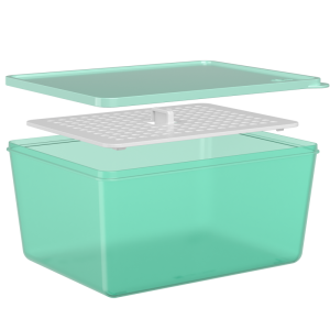 COZA BEWAARDOOS 2.2L M/ROOSTER BASIC ELECTRIC GREEN