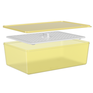 COZA BEWAARDOOS 4.5L M/ROOSTER BASIC SOFT YELLOW