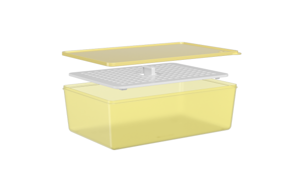 COZA BEWAARDOOS 4.5L M/ROOSTER BASIC SOFT YELLOW