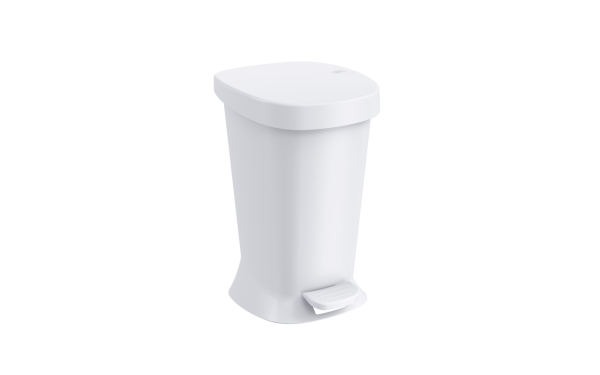 COZA 5 L STEP BIN SQUARE WHITE