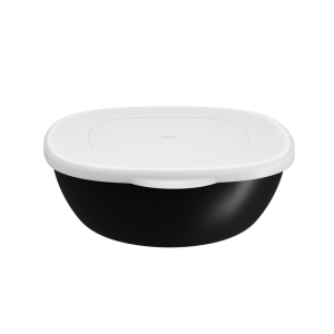 COZA SCHAAL M/DEKSEL 250ML BLACK