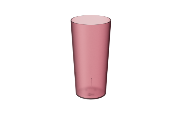 COZA BEKER 500 ML ROOD TRANSP.RETRO GLASS