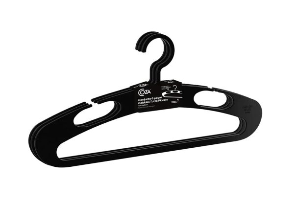 BRINOX S/3 KLEDINGHANGERS ZWART TUTTO PICCOLO