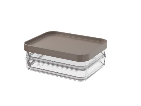 COZA BELEGBAK 560ML DUO DOORZICHTIG WGRIJS