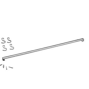 BRINOX KEUKENHULPJESHOUDER M/6 HAKEN 60CM SS TOP PRATIC LINE