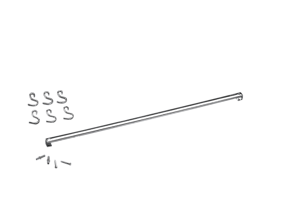 BRINOX KEUKENHULPJESHOUDER M/6 HAKEN 60CM SS TOP PRATIC LINE