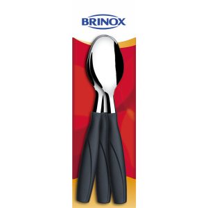 BRINOX TAFELLEPEL S/3 ZWART 1.0MM  ITAPARICA LINE