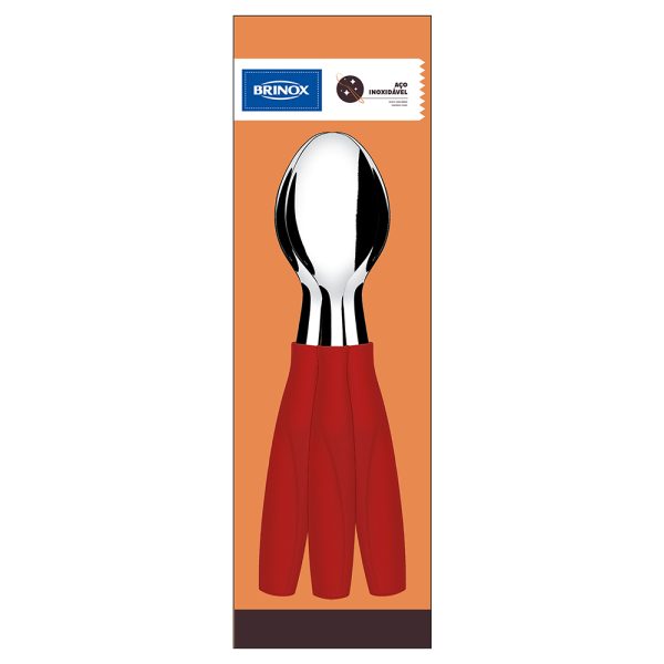 BRINOX TAFELLEPEL S/3 ROOD ITAPARICA LINE