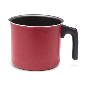 BRINOX MELKPOT 12CM/1.20L ROOD GARLIC LINE