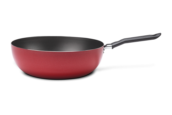 BRINOX WOK 24CM/2.30L ROOD GARLIC LINE