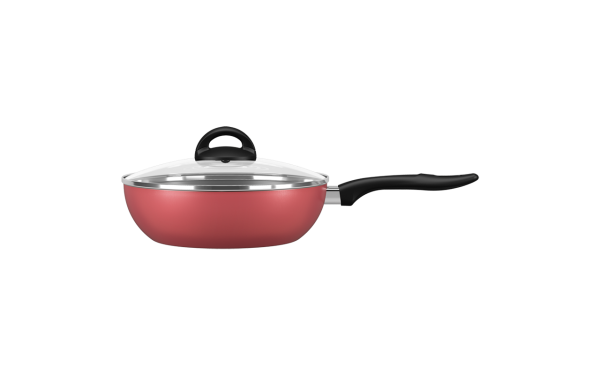 BRINOX WOK M/DEKSEL 24CM CHILLI CHERRY