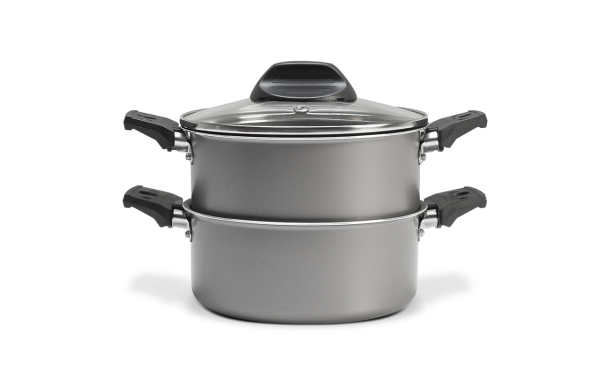 BRINOX STOOMPOT 16CM/1.45L M/DEKSEL SILVER ESPECIARIAS LINE