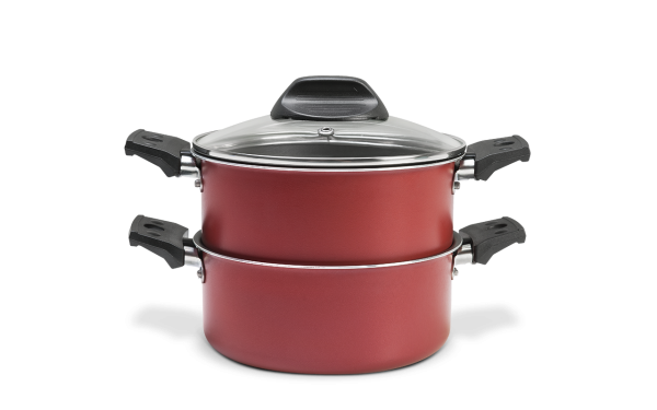 BRINOX STOOMPOT M/DEKSEL 16CM/1,45L CHERRY ESPECIARIAS LINE