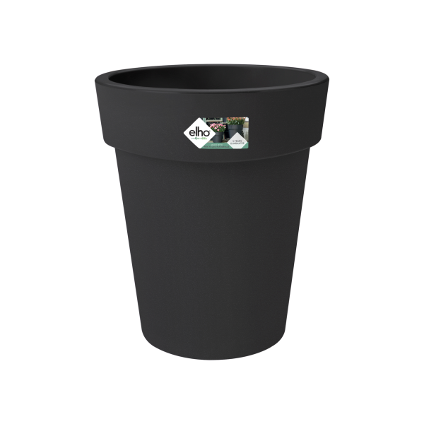 ELHO BLOEMP.Ø35CM BLACK TOP PLANTER GR.BASICS HG