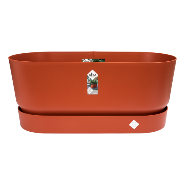 ELHO  80CM WIELEN BRIQUE PLANTENBAK GREENVILLE