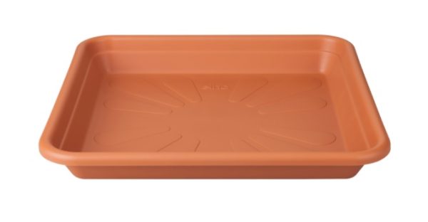 ELHO SAUCER 20CM TERRA VIERKANT UNIVERSAL