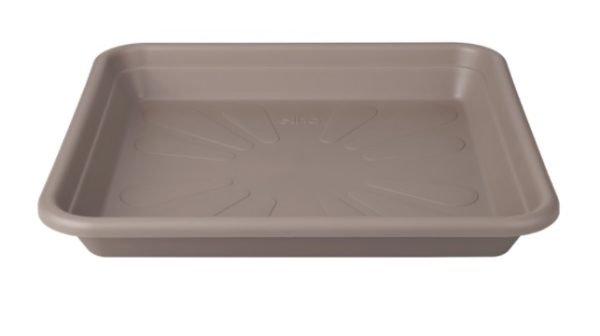 ELHO  SAUCER 30CM TAUPE VIERKANT UNIVERSAL