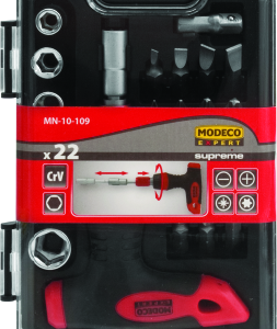 MODECO T RATELSET TIPS / SOCKET 22PCS EXPERT