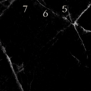 STYLER GLASS CLOCK 20X60 BLACK MARBLE