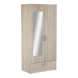 DEMEYERE “READY” WARDROBE 2DRS/1DWR SHANNON OAK