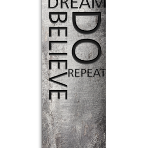 STYLER SIGNS 25X70 BELIEVE PVC/16SZT