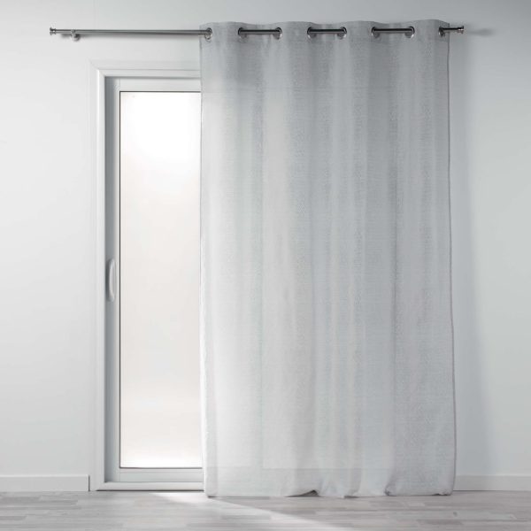 U10 RINGGORDIJN JACQUARD COBALT 140X260CM GRIJS