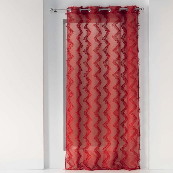 U10 RINGGORDIJN VOILE DANY 140X240CM ROOD