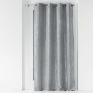 U10 RINGGORDIJN DOMEA 140X260CM GRIJS/ZILVER