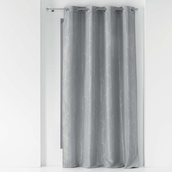 U10 RINGGORDIJN DOMEA 140X260CM GRIJS/ZILVER