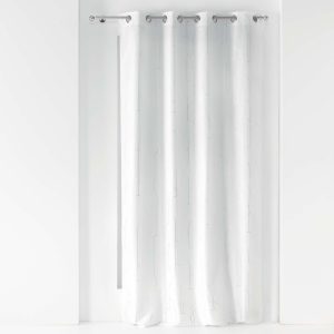 U10 RINGGORDIJN DOMEA 140X260CM WIT/ZILVER