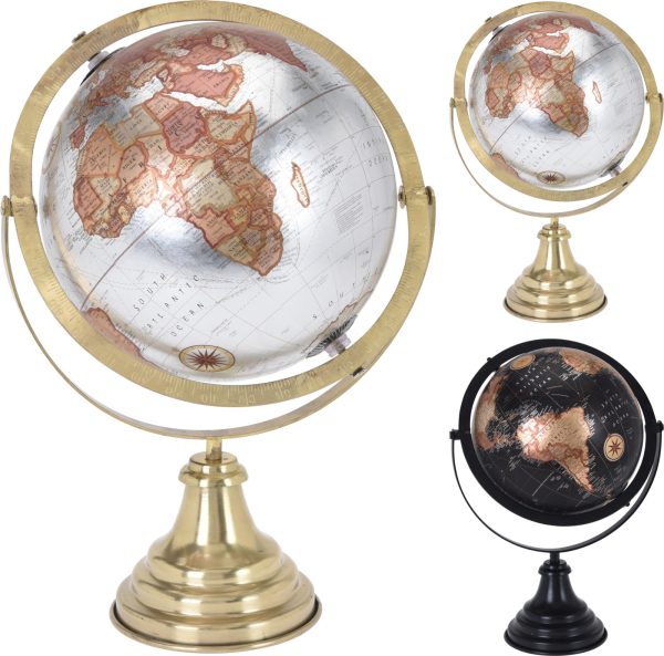 KM GLOBE OP VOET 8INCH 38CM