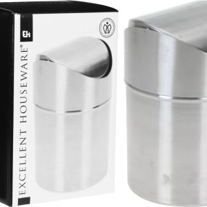 KM AFVALBAK Ø 12 X H 16CM RVS A12210370