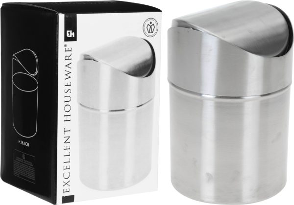 KM AFVALBAK Ø 12 X H 16CM RVS A12210370