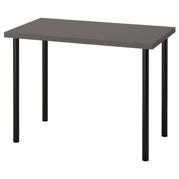 IKEA LINNMON/ADILS TAFEL 100X60CM DONKER GRIJS