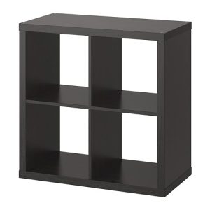 IKEA KALLAX 77X77CM ZWARTBRUIN OPENKAST
