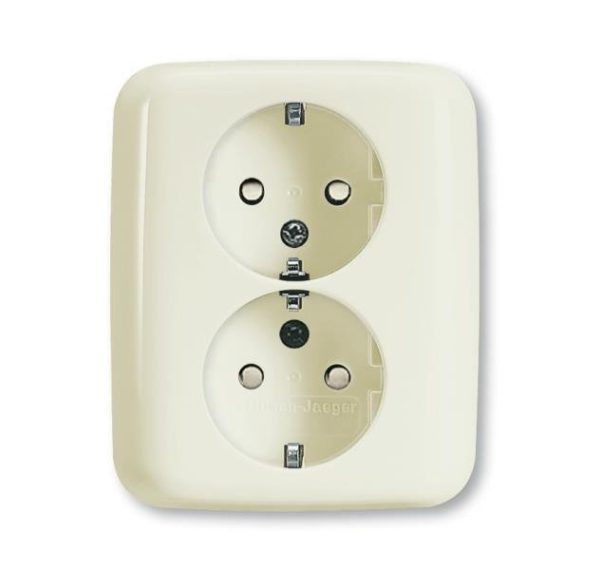 BUSCH-JAEGAR 2V INBOUW STOPCONTACT GEAARD