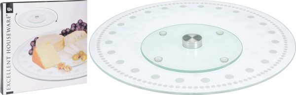 DRAAIPLATEAU Ø30CM GLAS