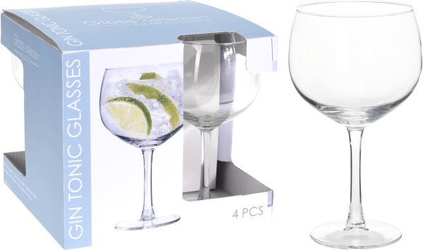 GIN TONIC GLAS 650ML SET 4 STUKS