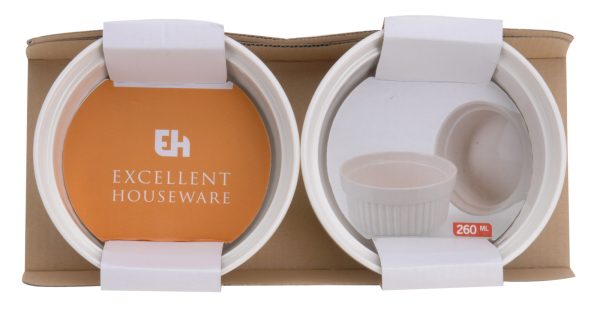 OVENSCHAAL Ø11XH4.8CM PORSELEIN SET