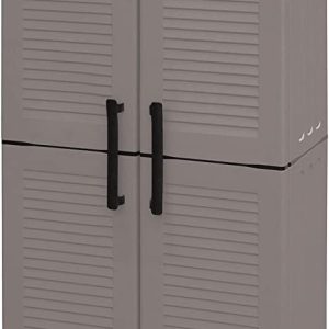 ARTPLAST EASY KAST HOOG MET BEZEMHOUDER GRIJS 68x37x163CM
