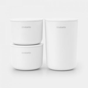 BRABANTIA RENEW S/3 OPBERGBAKJES WIT