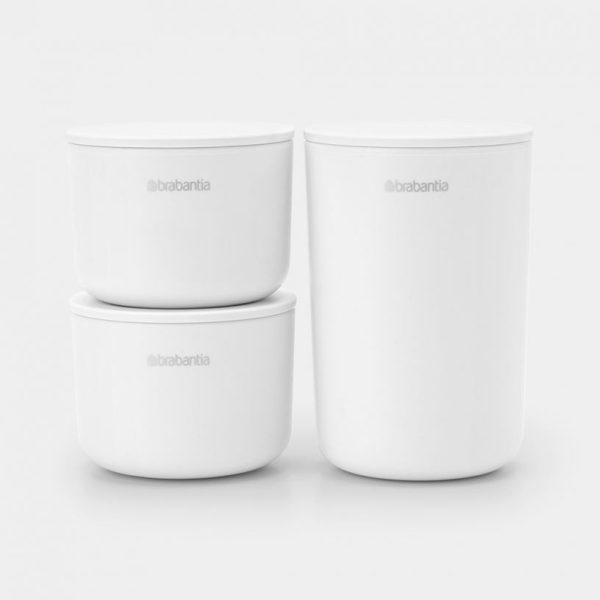 BRABANTIA RENEW S/3 OPBERGBAKJES WIT