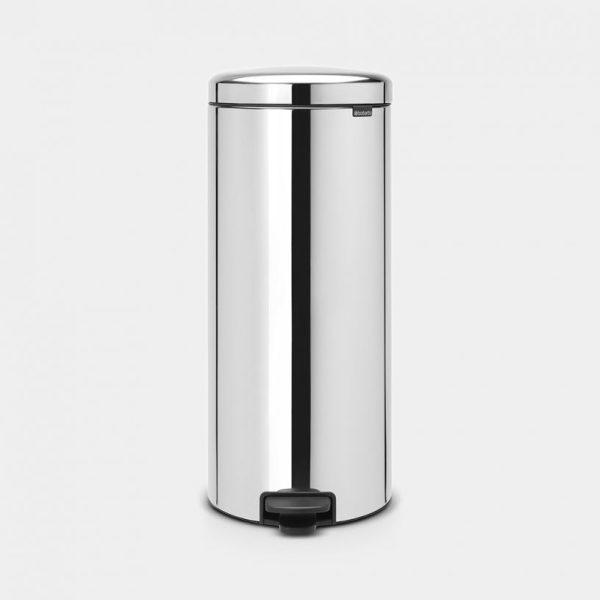 BRABANTIA PEDAALEMMER 30L BRILLIANT STEEL