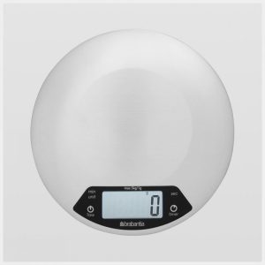BRABANTIA KEUKEN WEEGSCHAAL DIGITAL MATT STEEL