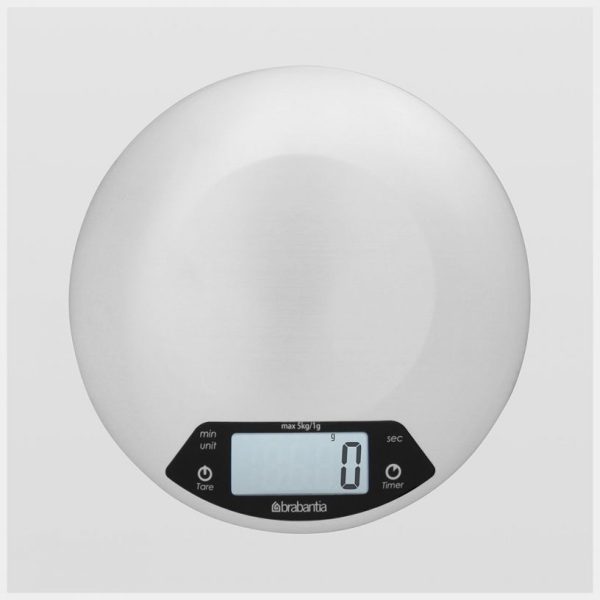 BRABANTIA KEUKEN WEEGSCHAAL DIGITAL MATT STEEL