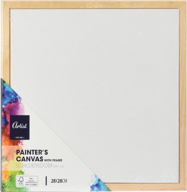 CANVAS MET FRAME 28X28CM