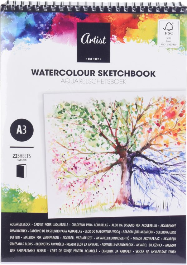 SCHILDERBOEK WATERVERF A3