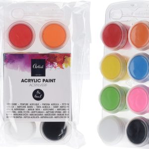 VERF ACRYL 6ML SET 8 ST